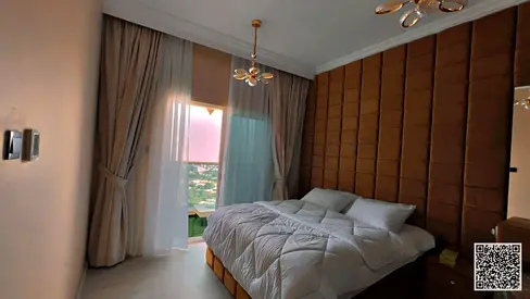 Fully furnished one-bedroom apartment ( 2 bathrooms ) with a hall, with balcony, including all services, with private parking.