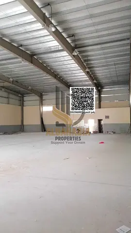 🏢 مستودع + سكن عمال للإيجار السنوي – أم الثعوب | أم القيوين 🏢
