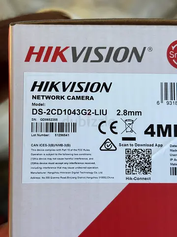 Hikvision DS-2CD1043G2-LIU 4MP Network Camera (Brand New in Box)