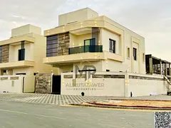Corner villa for sale in Ajman | 5 master bedrooms + roof terrace | Large setback | Close to the mos