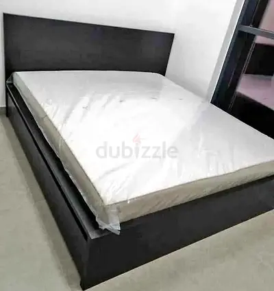 Malam double size bed 140/200cm bed with 2 storage drawers underneath and Ikea mattress