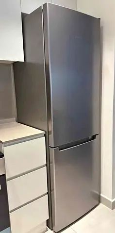 Silver Bottom-Freezer Refrigerator - Good Condition