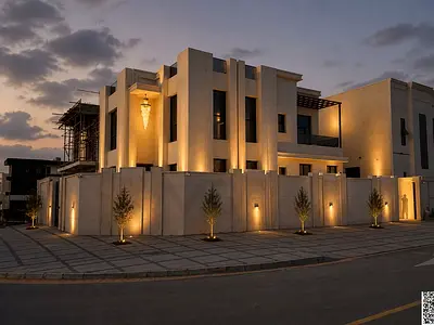 A villa, including registration and ownership fees, on the main street, ready to move in, in one of
