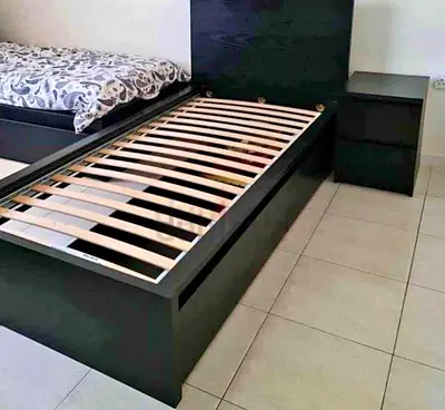 Ikea malam bed with ikea mattress 90x200cm bed