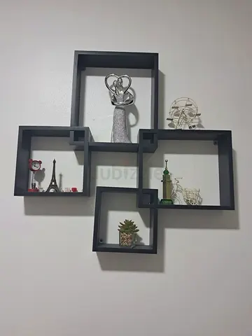 Home Center Modular Wall Shelf Set - 4-Tier Decorative Display