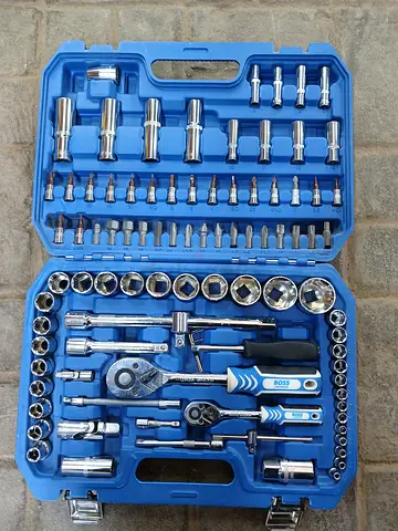 BOSS 94pcs Tool Kit in Hard Plastic Case