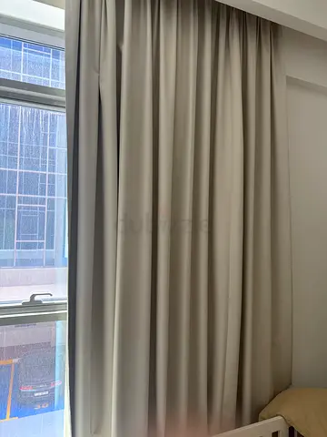 Beige blackout curtains - pair, good condition  - 200x300