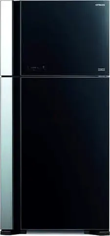 Hitachi 601L Gross Top Mount Double Door Refrigerator RVG760PUK71GBK