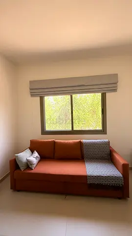 Compact 3- Seater Sofa Bed in Orange from Ikea, Like New Condition