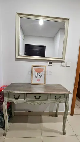 Mirror and table