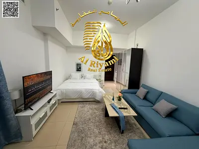 Furnished studio with balcony and separate kitchen opposite Ajman City Centre, Ajman