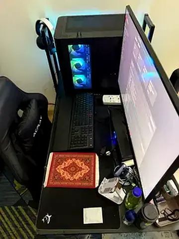Gaming Monitor (rear view) — HDMI  DisplayPort inputs