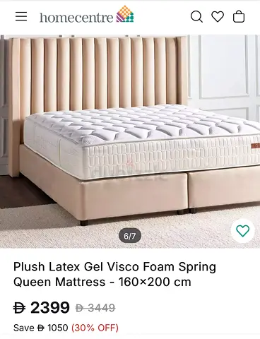 Latex Gel Visco Foam Spring Queen Mattress