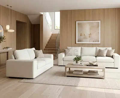 Beige Modern Living 5 Seaters sofa Vimle brand washable cover
