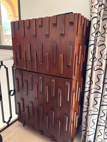 CB2 Solid Mahogany Bar