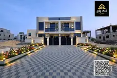 Own your dream two-story villa in the Al Yasmin area, next to Al Hamidiya Park, directly from the ow