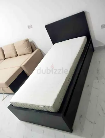 Ikea malam single bed (90*200)with 2 storage drawers underneath and an IKEA mattress