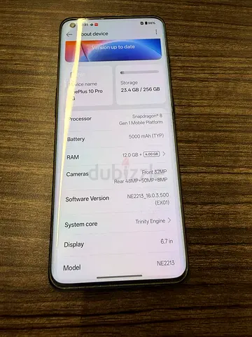 One plus 10Pro -256 GB - Black