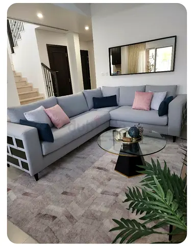 L-Shape Fabric Couch / Sofa (2x3 Seater)