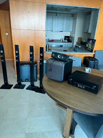 Denon AV Receiver and Surround Sound set