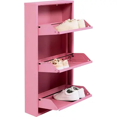 Pink Metal Shoe Rack Cabinet KARE ChattelsMore
