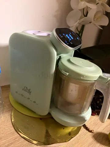 Compact Baby Food Maker / Steamer  Blender - Light Green, Gently Used