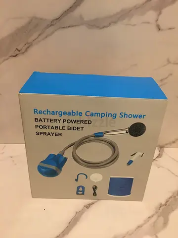 Portable Outdoor Shower, Battery Powered  Rechargeable – Excellent Condition