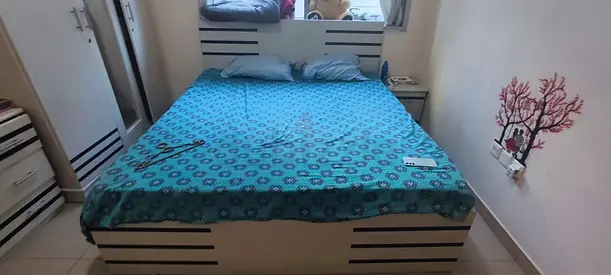 Double Bed with Storage and Mattress - Good Condition