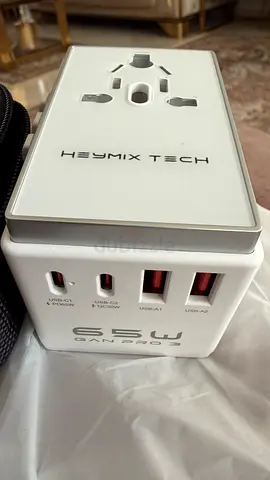 Heymix Tech 65W GaN Pro 3 Universal Travel Adapter