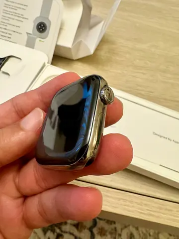 Apple Watch series 10 (stainless steel) - used, with original Milanese Loop  original box- Titanium