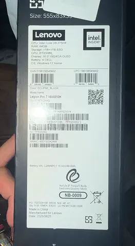 Lenovo Legion Pro 7 16IAX10H