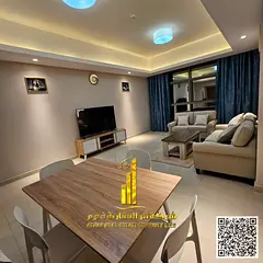 Luxurious and elegant two-bedroom apartment with a living room, fully furnished with brand new, high