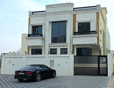 🏡 فيلا عصرية 5 غرف نوم للبيع في العامرة – عجمان | تملك حر 100% | تشطيبات راقية وفاخرة