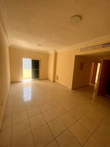 For rent in Sharjah – Al Majaz 2 Two-bedroom apartment with a living room, excellent space, balcony