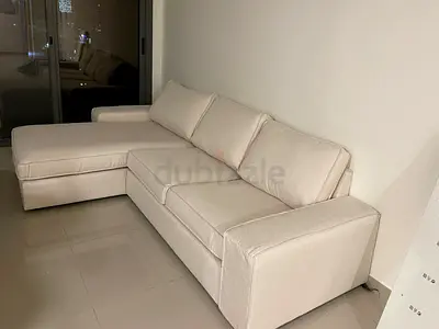Ikea kivik L shape sofa beige