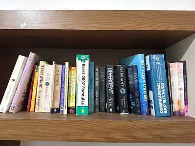 Mixed collection of fiction and non-fiction books - assorted titles AED 6 per book