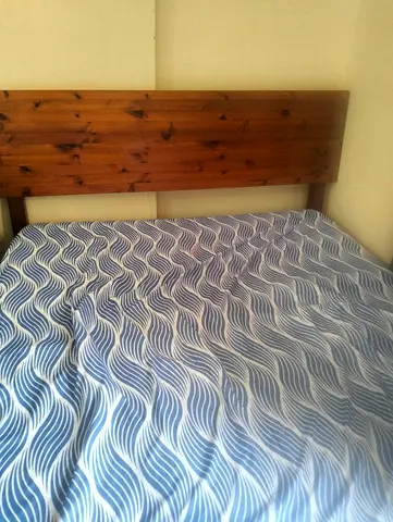 Bed with mattress