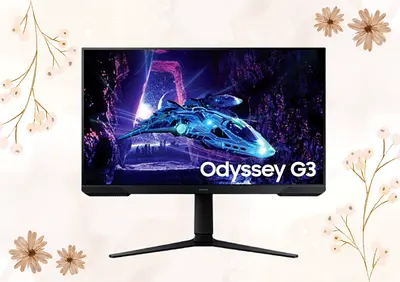 Samsung 32 Inch Monitor Odyssey G3 FHD Gaming Monitor, 180 Hz, AMD FreeSync LS32DG302EUX