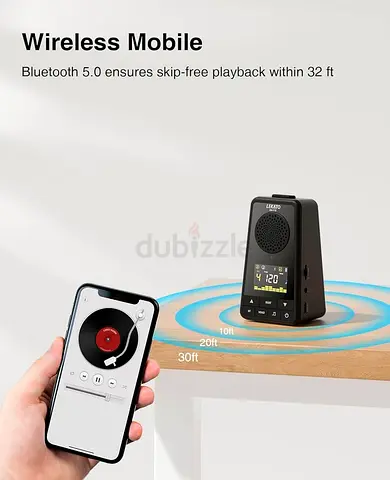 LEKATO Bluetooth Speaker Metronome for Guitar Piano Drum