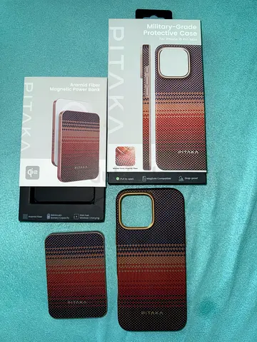 Pitaka Magnetic Phone Case + MagSafe charger