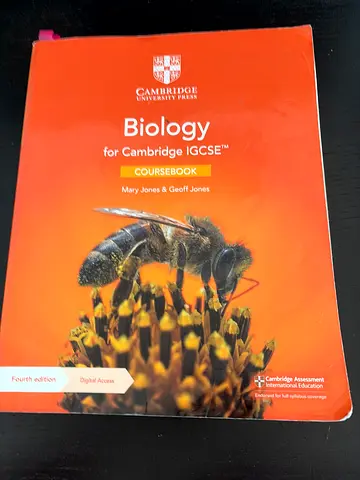 Biology Cambridge Igsce coursebook