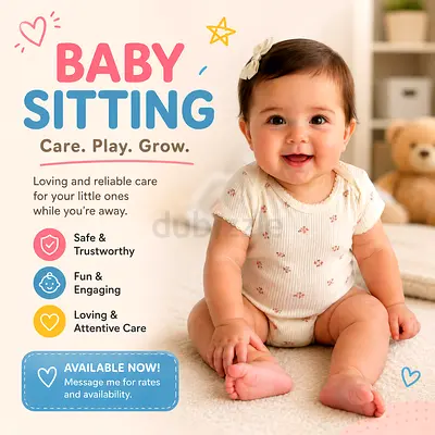 Babysitting available in Sharjah