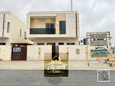 Villa for sale, all registration and ownership fees included, on the main street, ready to move in, in one of Ajman's most prestigious areas. Freehold