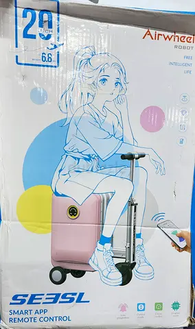 Airwheel SE3L Smart App Rideable Luggage / Electric Scooter Suitcase - Pink (Boxed)