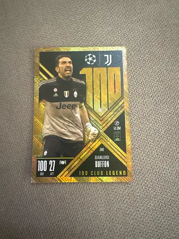 Gianluigi Buffon 100 Club Legend Football Trading Card