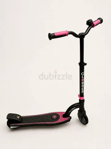 Electric kids scooter - pink  black, adjustable handle