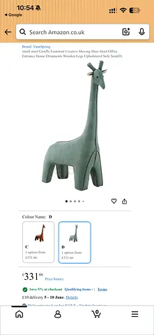 Giraffe-Shaped kids chair