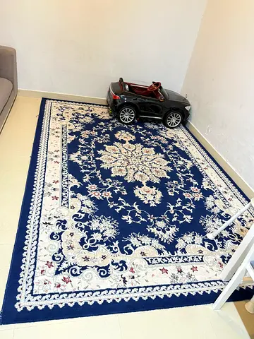 Blue Persian-style Area Rug - Good Condition