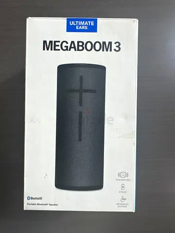 UE Megaboom 3 Portable Bluetooth Speaker - Black (Box Included)