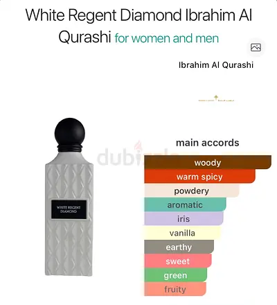 White regent diamond Perfume - Not used Bottle (See Photos) - Good Condition